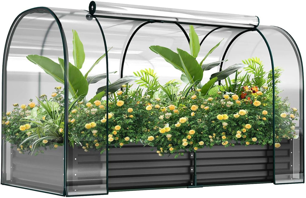 docred garden bed with pvc cover, 72.8" x, main product view