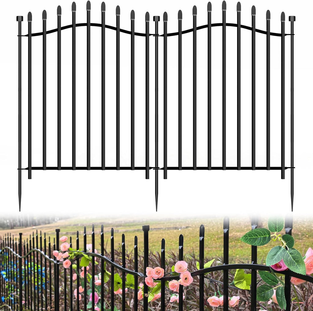 10 panels no dig decorative garden fence, main product view