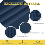 NICETOWN Room Darkening Curtain for Living Room - Energy Saving Thermal Insulated Grommet Room Darkening Curtain/Drape for Bedroom (1 Panel, 46 by 72, Moroccan Blue)