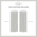Exclusive Home Cabana Solid Indoor/Outdoor Light Filtering Hook-and-Loop Tab Top Curtain Panel Pair, Polyester, 96" L x 54" W, Teal