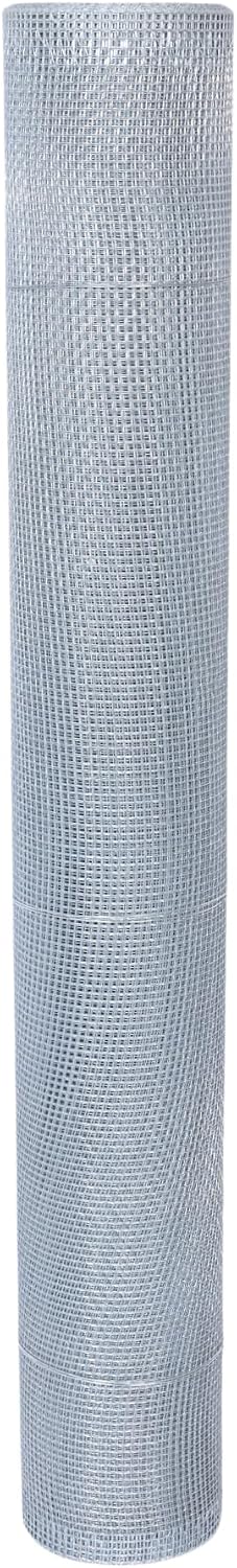 1/8 inch Galvanized Hardware Cloth Wire Mesh Screen Roll (24in x 20ft)