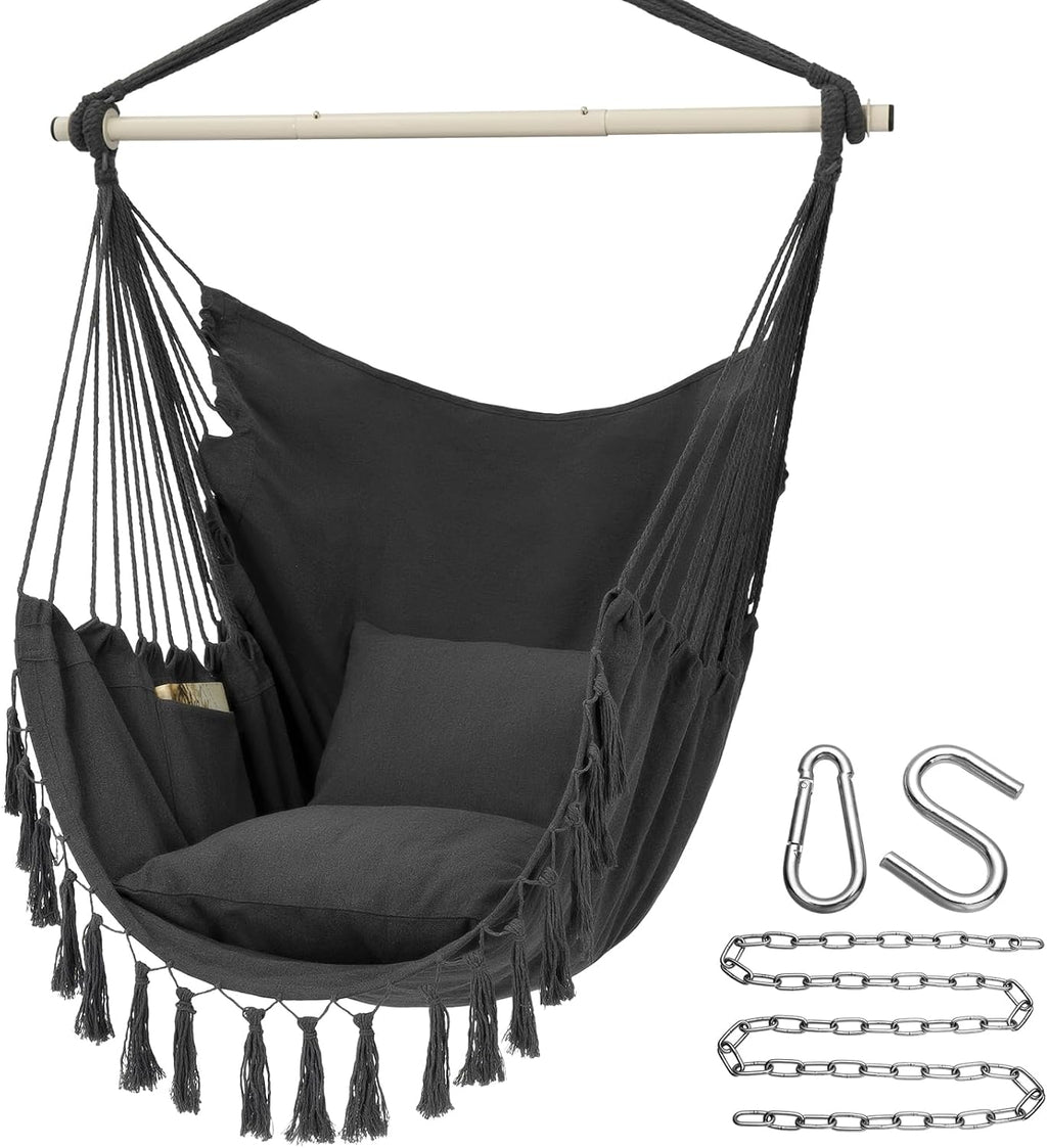 y- stop hammock chair hanging rope swing, max, main product view