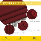 NICETOWN Glass Door Curtains for Window, Wide Thermal Curtain Panels, Sliding Door Drapes, Extra Wide Curtains (Burgundy Red, 80 inches Wide x 84 inches Long)