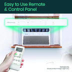 hisense 14,000 btu window air conditioner, wi-fi smart, side view