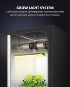 70 Watt Grow Light, Dimmable Plant Light, LED Grow Lights for Indoor Plants | VIPARSPECTRA P700 Full Spectrum Growing Lamp Seed Starting Seedlings Vegetable, 11000 Lumens Small Hanging for 2x2 Grow Tent