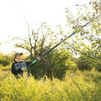 Hooyman Extendable Tree Saw with Compact Design, Detachable Handsaw and Telescoping Pole, No-Slip H-Grip, Impulse Hardened Teeth, and Wrist Lanyard for Tree Trimming, Hunting, Camping, and Outdoors