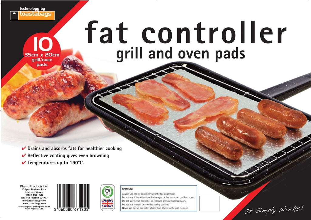Toastabags 10 Fat Controllers. Fat Trapper Cooking Pads. Grill & Oven. ABSORBS Fat