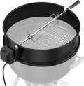 Skyflame Charkettle Rotisserie Ring Kit for Weber 22-Inch Kettle, Black | Coated Steel, BBQ Grill Rotisserie Kit, Replacement for Weber 2290, Charcoal and Similar Size Grills