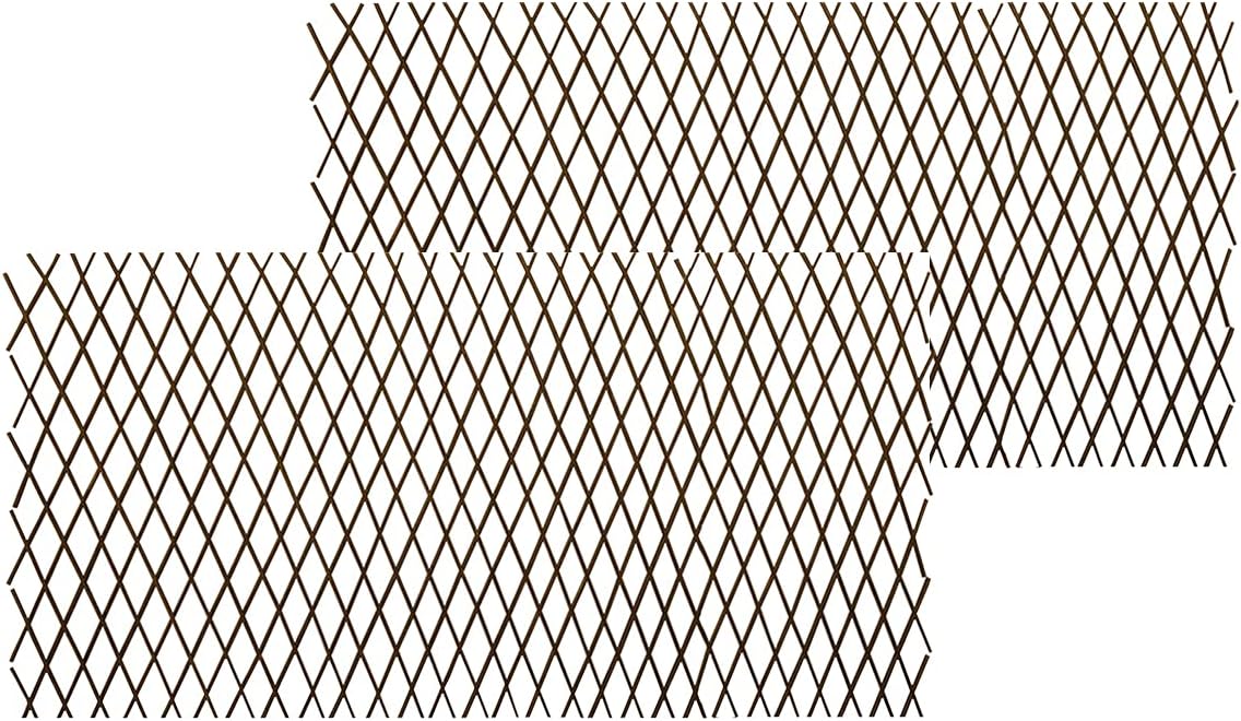 natural lattice willow trellis fence for climbing plants,expandable, main product view