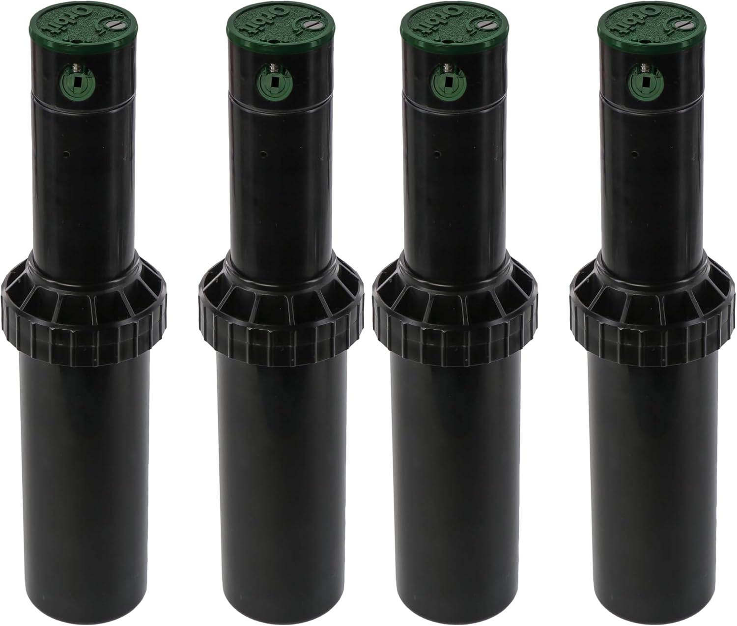Orbit Watermaster 55461 Voyager 4-Inch Adjustable Pop-Up Gear Drive Sprinkler Head, Black, 2 Count (Pack of 2)