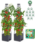 tomato planter with trellis, 57" self-watering raised garden, main product view