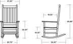 POLYWOOD® Vineyard Porch Rocking Chair in Navy