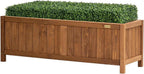 natrahedge hampton classic wooden planter box (44"" lx15, main product view