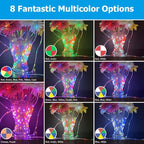 50ft Outdoor Rope Light, IP68 Waterproof 25 Color Changing String Lights with 149 Modes, Warm White & RGB LED Multicolor Twinkle Fairy Tube Lights for Indoor & Outside Railing, Balcony, Patio Decor
