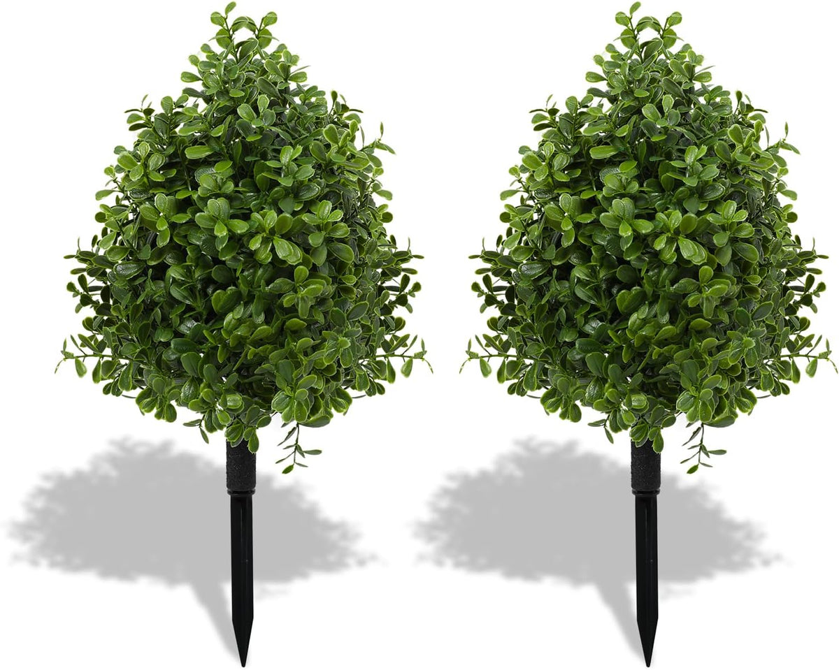 bdor 22" artificial boxwood topiary bushes ball trees, main product view