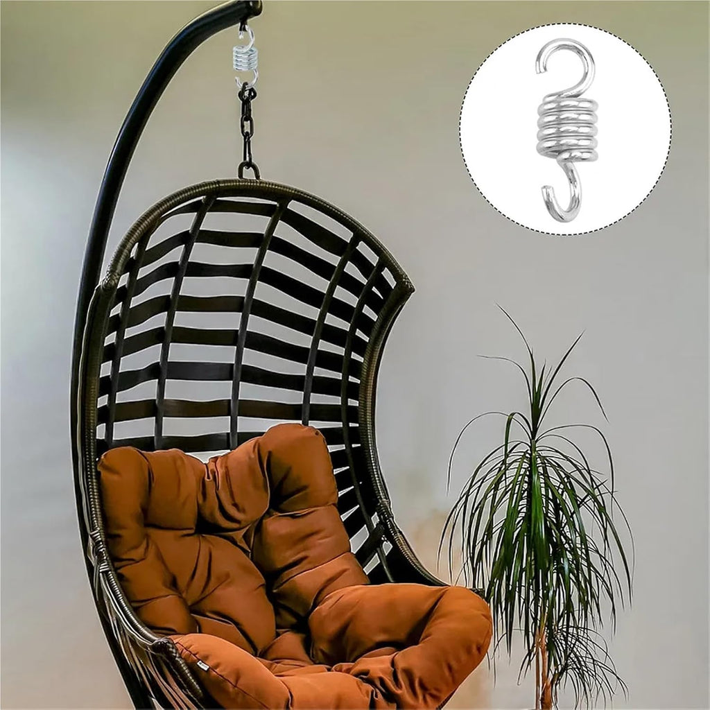 Hammock Chair Spring 3 Pcs Hammock Chair Spring Heavy Duty Metal Swing Accessory Hanging Relaxation Suspension Set
