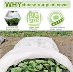 plant covers freeze protection 10x30ft floating row cover shown in use