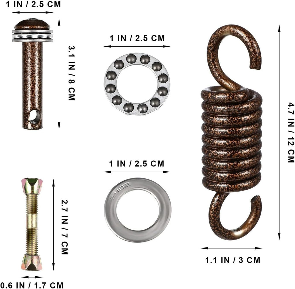 Hammock Chair Spring Premium Hammock Parts Including Spring Hooks And Suspension Hardware For Porch Ceiling Swing Chair Installation Supplies