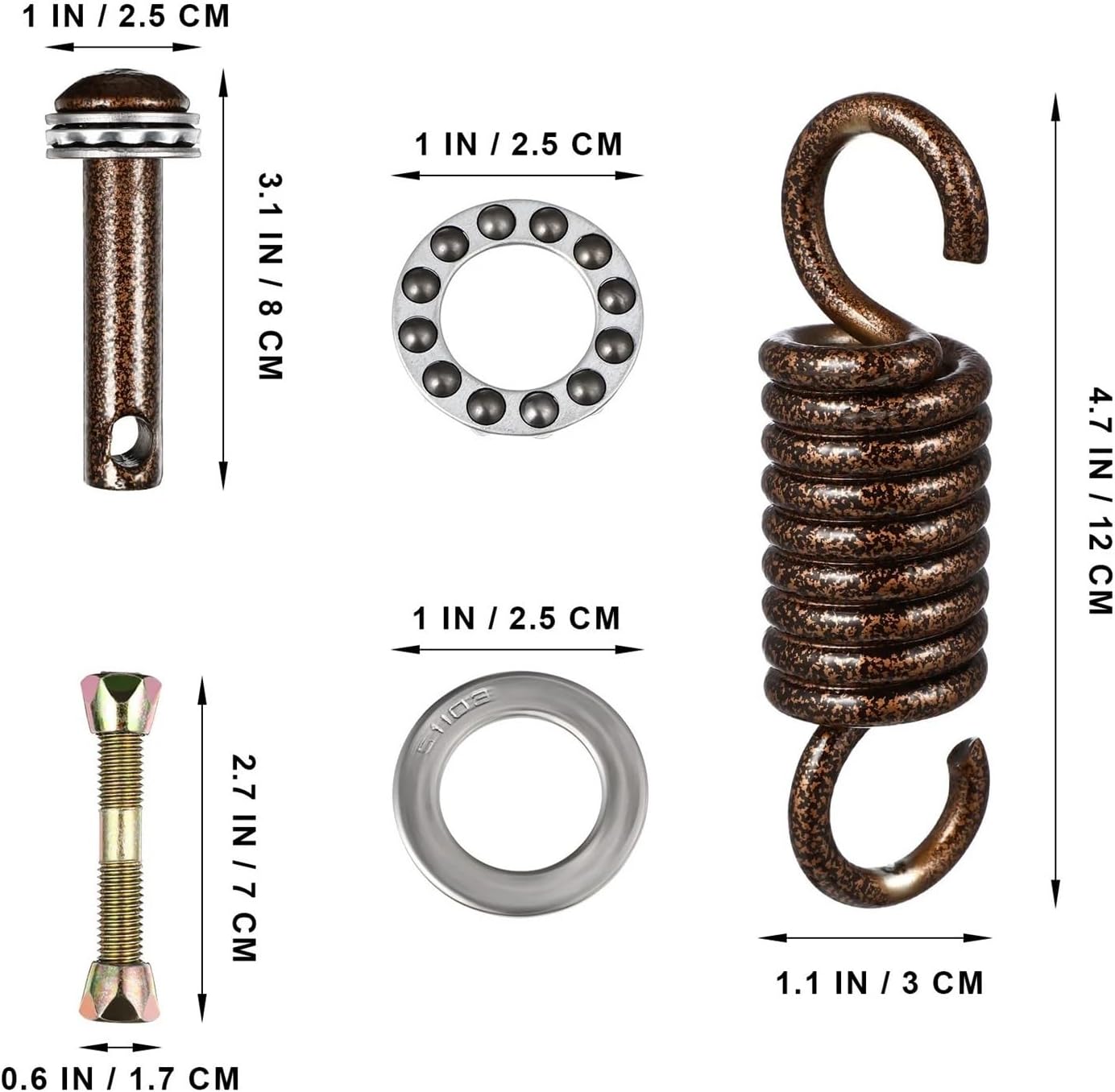 Hammock Chair Spring Premium Hammock Parts Including Spring Hooks And Suspension Hardware For Porch Ceiling Swing Chair Installation Supplies