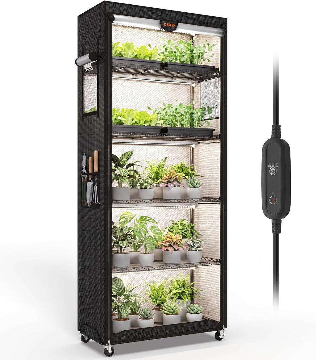 bstrip indoor greenhouse with grow light oxford, 29.5x13.8x70.9in, main product view