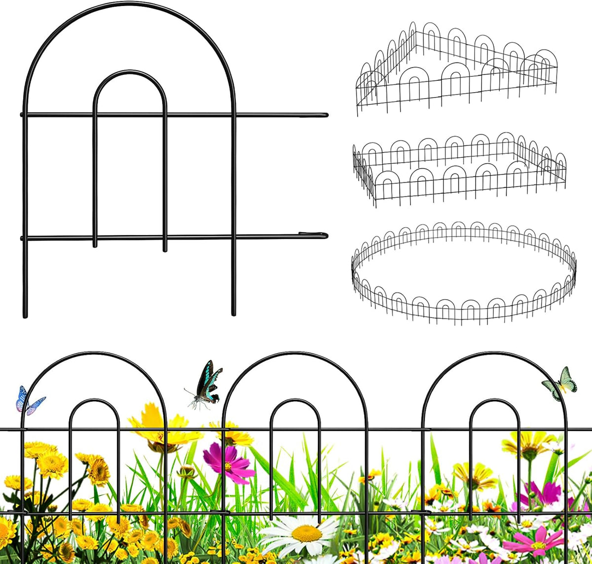 zeny 35 pack decorative garden fence fencing, 50, main product view