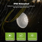 Outdoor Spotlight Cool White 6000K, 10W LED Spot Lights Outdoor for Yard Garden Tree, 120V Plug in Landscape Lighting with IP65 Waterproof for Halloween Christmas Decor, 4 Pack