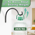 Qiang Ni Hanging Plant Bracket Hooks: 8 Inch Wall Plant Hook Planters and Decor - 2 Piece Rust-Resistant and Secure Brackets Maximize Your Outdoor Living Space