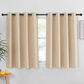 NICETOWN Bedroom Blackout Curtain and Drape - Window Treatment Thermal Insulated Solid Grommet Blackout Drapery for Bedroom (Biscotti Beige, 1 Panel, 52 by 54 inches)