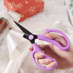 Garden Pruning Shears Scissors with Comfort Grip Handle, Premium Steel Professional Floral Scissors, Perfect for Arranging Flowers, Pruning, Trimming Plants, Gardening Tool (Pointed blue)