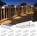 volisun solar deck lights 12 pack, warm white, main product view