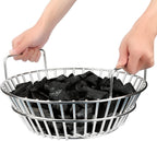 Charcoal Basket, Grill Ash Basket for Big Green Egg Large, 14 Inches Stainless Steel Ash Basket