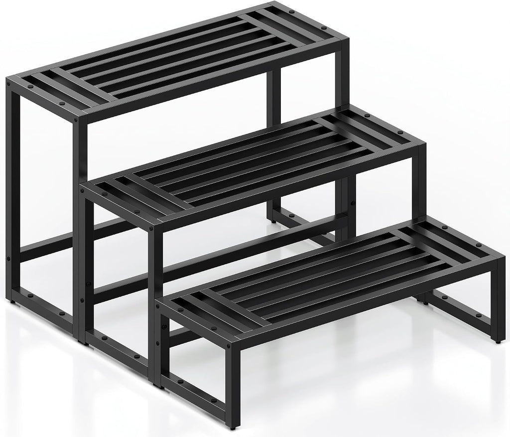 metal heavy duty plant stand indoor outdoor,3 tier, main product view