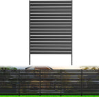 no-dig metal privacy fence screen, 60" h ×, main product view