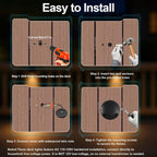 3w outdoor deck lights, 3000k led landscape step showing dimensions