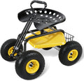 sekey garden cart rolling workseat, heavy duty garden, main product view