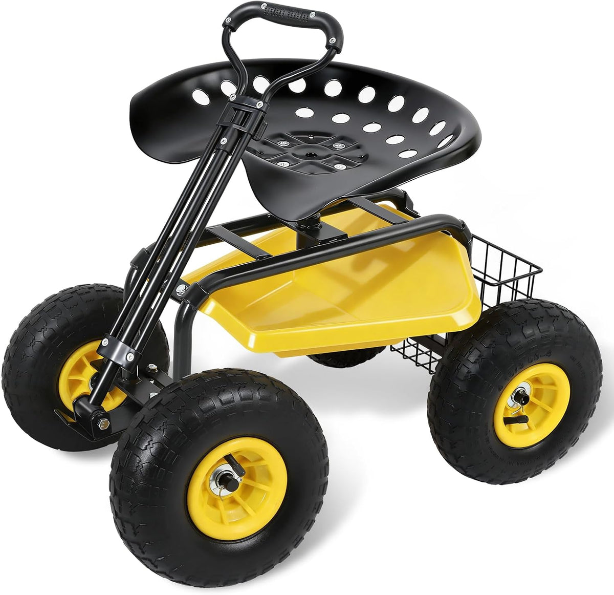 sekey garden cart rolling workseat, heavy duty garden, main product view