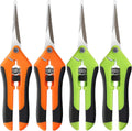 4 Pack Pruning Shears 6.5 Inch Stainless Steel Garden Scissors | with Sharp Precision Blades, Comfortable Ergonomic Hand Snips for Deadheading, Flowers, Trimming Herbs, Shaping Small Plants