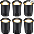 CLOUDY BAY [6 Pack] 5W Well Lights Low Voltage Landscape Lighting,12V-24V Waterproof Outdoor Side-lit Light,27-50K 5CCT In Ground Lights for Fence Pathway Deck, IP67 Rating, ORB,Transformer Excluded