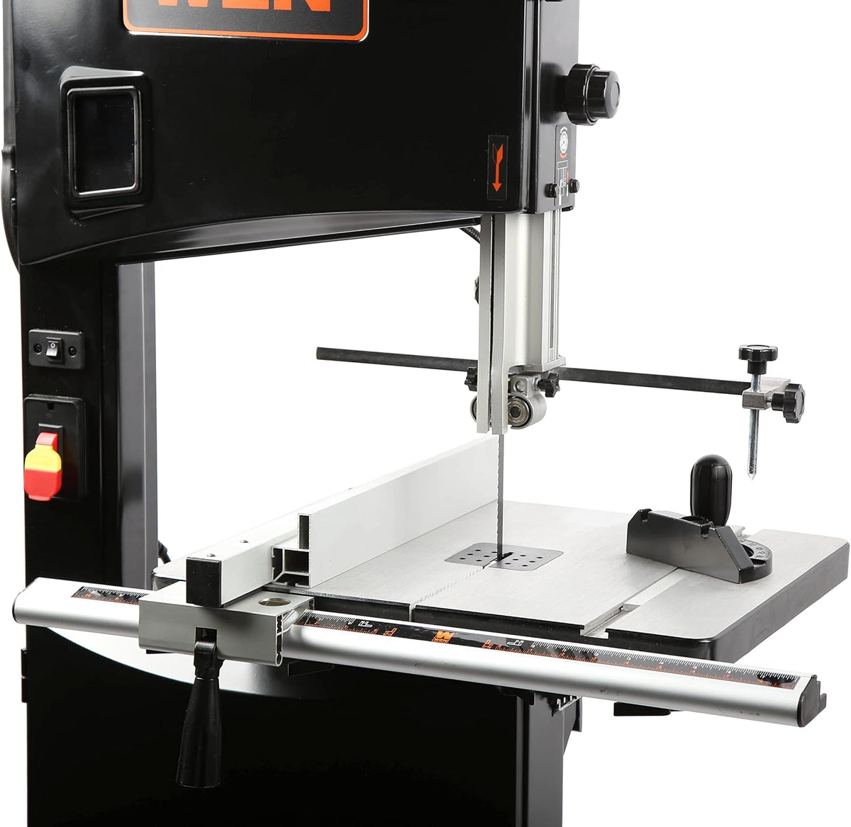 wen (ba1487) band saw with stand,two-speed,black,14-inch, view 10