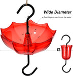 Ant Moat for Hummingbird & Oriole Feeders, 5 OZ x 2 Pack | 3.94 inch / 100 mm Diameter Red Umbrella Hanger Ant Guard with Large Capacity and Hooks