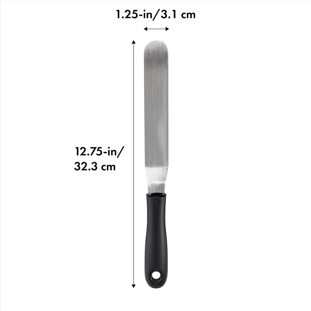 OXO Good Grips Stainless Steel Fish Turner and OXO Good Grips Bent Icing Spatula Bundle