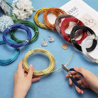 ph pandahall 164ft 10 colors aluminum wire, 9, close-up detail