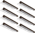 12 Inch LED Hardscape Lighting, Low Voltage Paver Wall Step Lights, 22pcs LED Chips for Even Light Distribution, 2700K Warm White, 12V AC/DC (8-Pack)