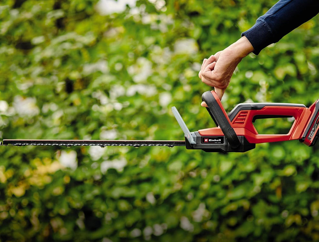 Einhell GC-CH 18/50 Li Solo Cordless Hedge Trimmer | PXC | 18 V | Metal Gear | Aluminium Knife Cover | Quiver | Without Battery