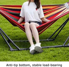 Hammock Stand, 3 Gears Adjustable Swing Stand Can Bear 350kg, for Garden Patio Travel Camping Picnic(Stand Only)