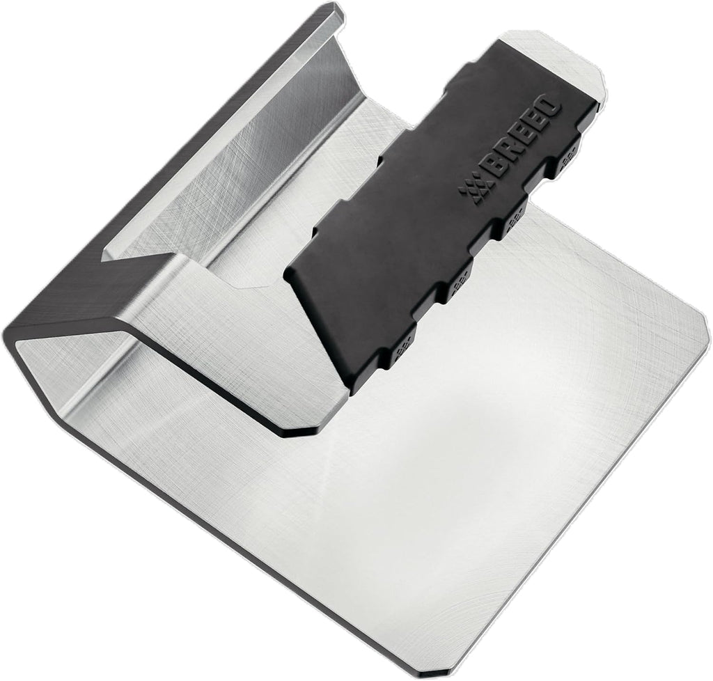 Breeo Griddle Press 2.6 lbs - Heavy-Duty Stainless Steel Smash Burger Press | For smash burgers, patty, steak & sandwiches, flat top grill & griddle accessories, USA made