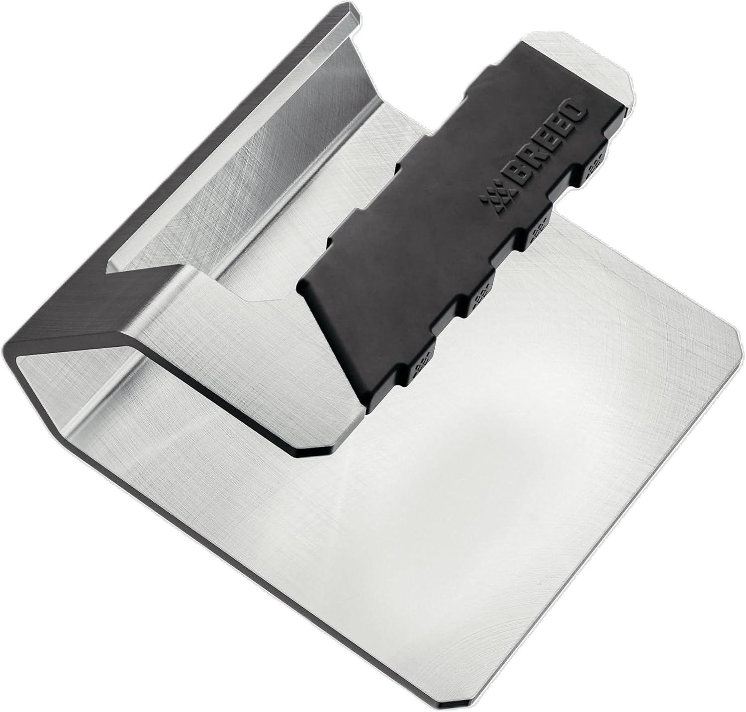 Breeo Griddle Press 2.6 lbs - Heavy-Duty Stainless Steel Smash Burger Press | For smash burgers, patty, steak & sandwiches, flat top grill & griddle accessories, USA made