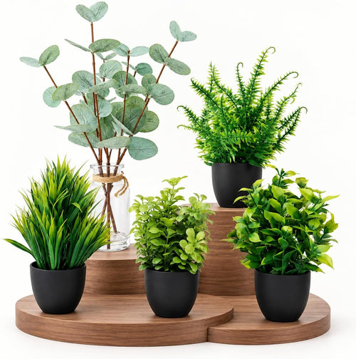 auuguu fake plants for home decor, small artificial, main product view