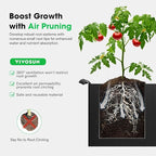 VIVOSUN 8-Grid 129 Gallon Plant Grow Bags, Large Fabric Raised Garden Bed with 400G Thickened Breathable Fabric, Reinforced Handles & 10 Pcs Plant Labels for Flowers, Vegetables, Fruits