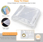 20ft outdoor clear tarp curtain waterproof wind-proof 24 showing dimensions